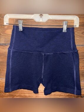 Alphalete High-Waist Navy Women’s Stretch Bike Shorts